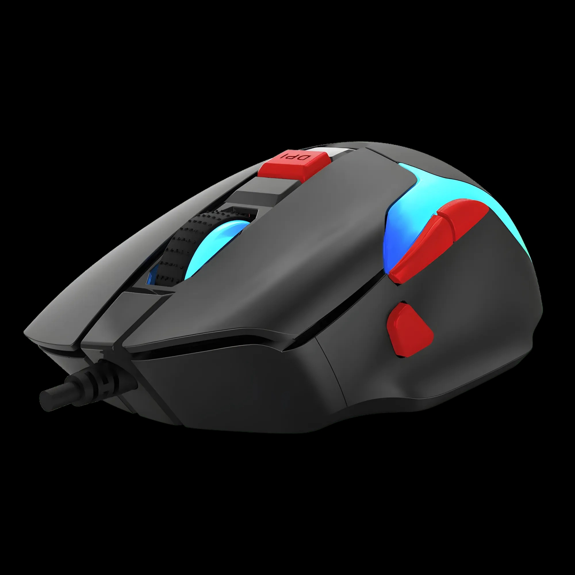 Marvo M360 Tepo 70 Wired Gaming Mouse - Black / 12800 DPI / 6-Step DPI / Polling Report: 500HZ (up to 1000HZ) / RGB backlight with 7 modes / M360 / M360