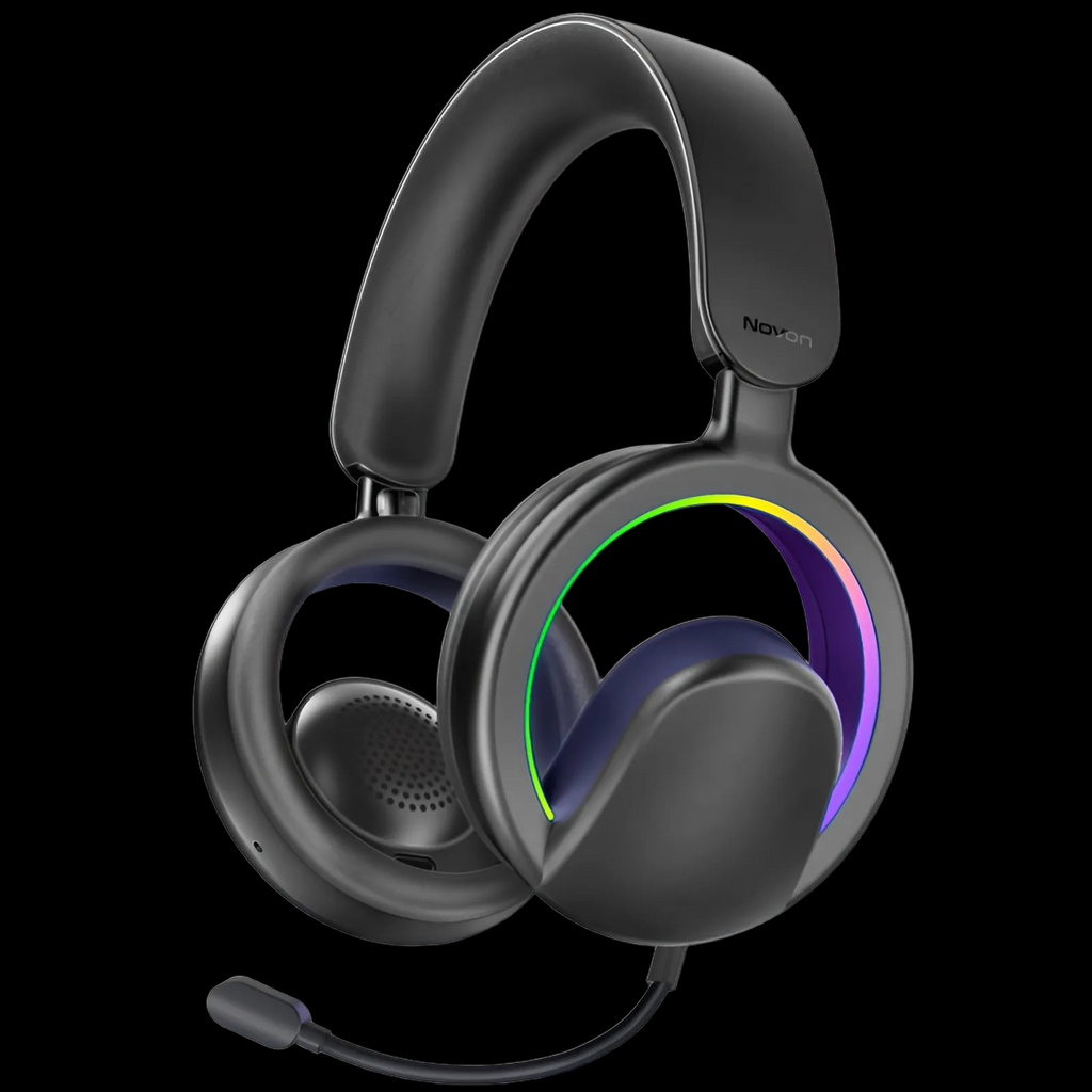 PROMATE NOVON.BLACK Open-Ear Wireless Over-Ear Headphones