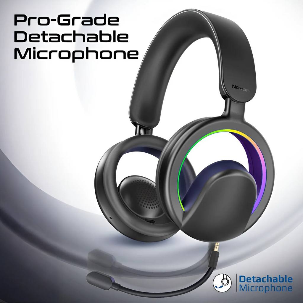 PROMATE NOVON.BLACK Open-Ear Wireless Over-Ear Headphones