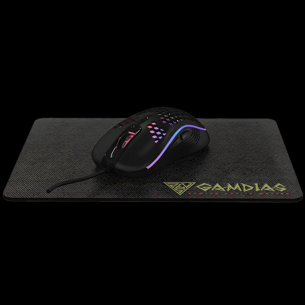 Gamdias ZEUS M4 RGB Optical Gaming Mouse & Mousepad 2 in 1 Combo / FREE Included NYX E1 Gaming MouseMat / Up to 12800 Adjustable DPI / Non-Skid Rubber-Back Gaming Mousemat / ZEUS-M4-COMBO / ZEUS-M4-COMBO