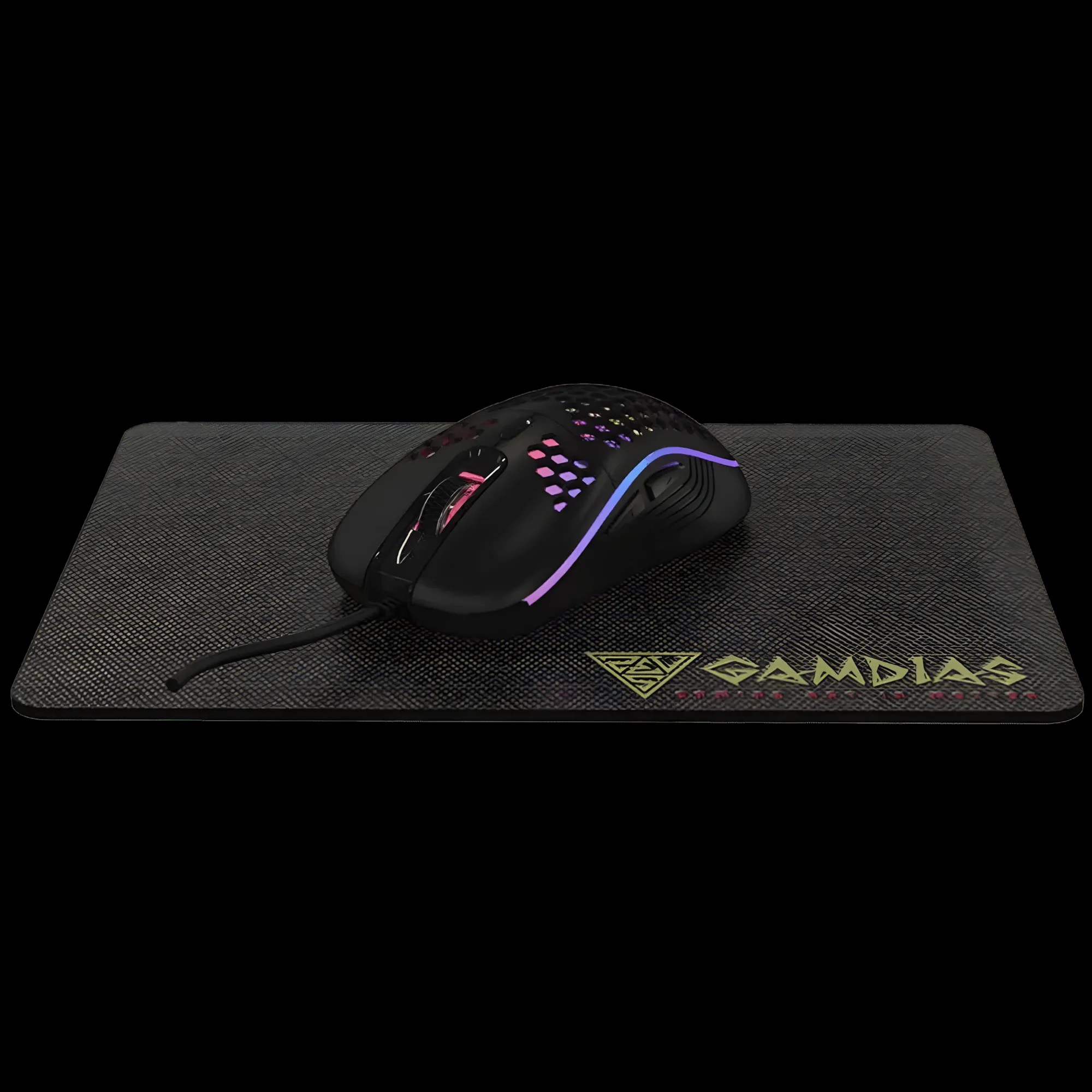 Gamdias ZEUS M4 RGB Optical Gaming Mouse & Mousepad 2 in 1 Combo / FREE Included NYX E1 Gaming MouseMat / Up to 12800 Adjustable DPI / Non-Skid Rubber-Back Gaming Mousemat / ZEUS-M4-COMBO / ZEUS-M4-COMBO